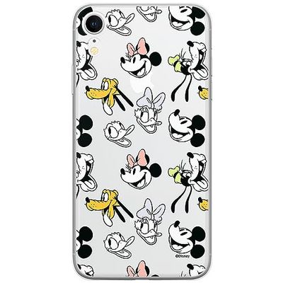 ERT GROUP Funda para teléfono móvil iPhone XR Original y con Licencia Oficial de Disney con diseño Disney Friends 005 Adaptada a la Forma del teléfono móvil, parcialmente Transparente
