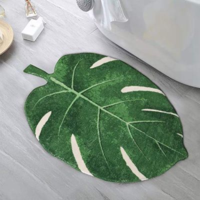 HAOCOO Area Rugs - Alfombra de baño de Terciopelo Verde de 2 x 3 pies, Antideslizante, Suave, de Microfibra, Lavable a máquina, para Puerta, bañera, Ducha, decoración de Navidad