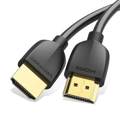 Watio Wave Cavo HDMI - Cavo V2.0 4K maschio a maschio, lunghezza 3 m, compatibile con alta definizione, materiale durevole e flessibile. *