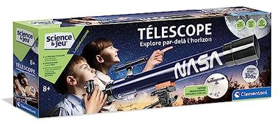 Clementoni - Telescopio NASA - Explora el Espacio - para niños de 8 años