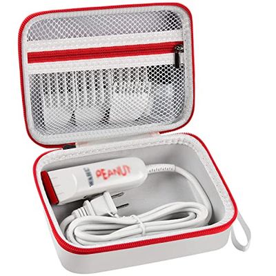 Case Compatible with Wahl Professional Peanut Hair and Beard Clipper Trimmer 8655 8685 8663 8331 08655-3901. Hair Clipper Organizer Holder for Attachment Comb,Oil,Blade Guard (Box Only)-White