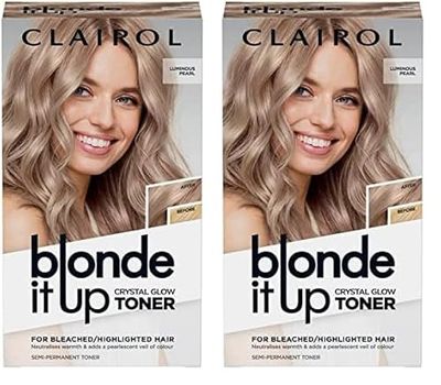 Clairol Blonde It Up Crystal Glow Toner Kit - Luminous Pearl (Pack of 2)