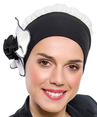 NJ Creation Retro Wig Black/White