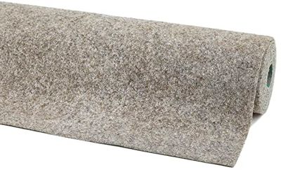 andiamo Konstgräs Deco gräsmatta utomhus lämplig med noppor, slitstark, lätt att rengöra och väderbeständig, 133 x 400 cm, beige