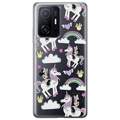 ERT GROUP mobiltelefonfodral för Xiaomi 11T 5G / 11T PRO 5G originalt och officiellt licensierat Disney mönster Minnie 037 optimalt anpassad till formen på mobiltelefonen, gedeeltelijk transparant
