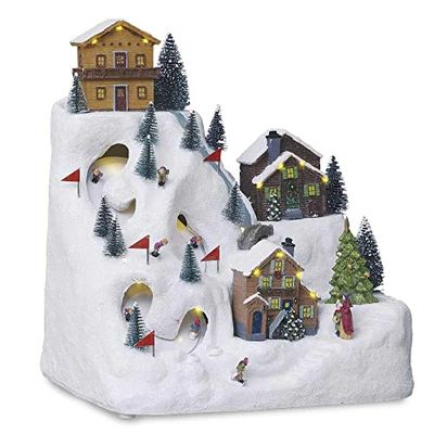FEERIC LIGHTS & CHRISTMAS - Kerstdorp met 24 leds + transformatie