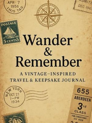 Wander & Remember: A vintage-inspired travel & keepsake journal