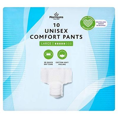 Morrisons Protective Underwear Large,10 count ( Pack of 6)