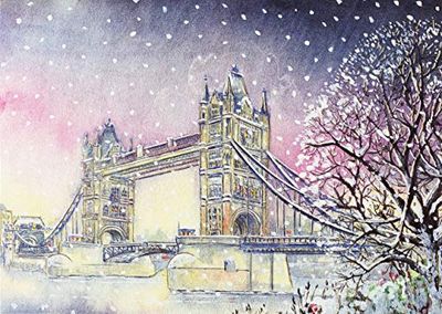 Tower Bridge in Winter Holiday Cards (Small Boxed Holiday Cards)