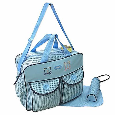 Bolsa de pañales XXL de 3 piezas, color azul
