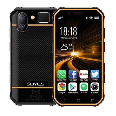 Lin-L SOYES S10 3 GB + 32 GB, de Doble cámara Trasera, y Face ID identificación de Huellas Dactilares, de 3,0 Pulgadas Android 6.0 MTK6737M Quad Core a 1,3 GHz hasta, Dual SIM, Bluetooth, Wi-Fi, GPS,