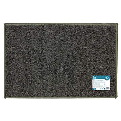 Braga Machine Washable Latex Backed Door Mat, Grey, 50x75cm