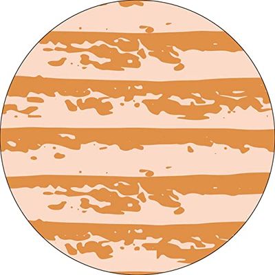 Bonateks, Ronde digitaal bedrukte muismat, antislip onderkant, voor kantoor en thuis, diameter: 22 cm