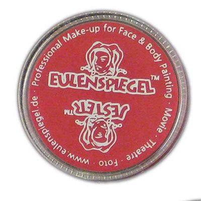 Eulenspiegel 505557 - Crema trucco, rossa, 35 ml, vegana, Halloween, carnevale, festa a tema