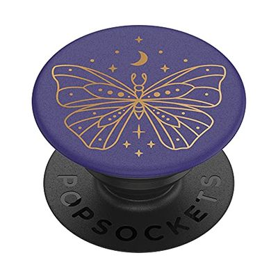 PopSockets PopGrip - Expanding Stand and Grip with a Swappable Top for Smartphones and Tablets - Vibey Butterfly