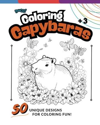 Coloring Capybaras: Have fun coloring these beautiful animals!