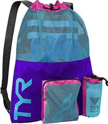 TYR Mochila Big Mesh Mummy, unissexo para adulto, roxo/azul/rosa, 40 L