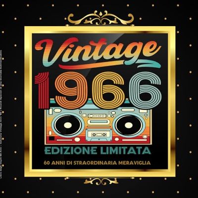 Libro degli Ospiti 60 Anni – Edizione Vintage Anni '60 | Ricordi Speciali di una Giornata Indimenticabile