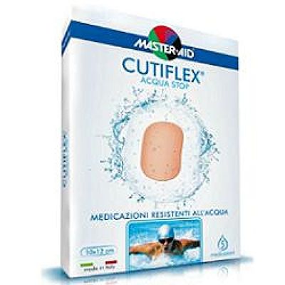 MASTER AID Cutiflex Med 10 X 12 Cm, Pieces - 1 Product, White/Blue, 5 Units