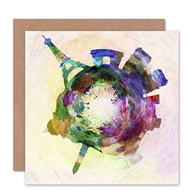 Wee Blue Coo CARD GREETING LITTLE WORLD CITY SKYLINE PARIS FRANCE GIFT
