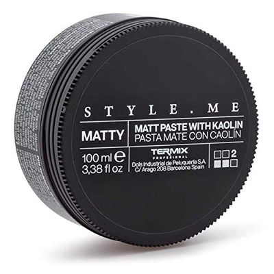 Termix Style.Me Matty Cire coiffante effet mat, idéale pour les cheveux courts ou mi-longs, parfaite pour définir et mettre en forme, 100 ml