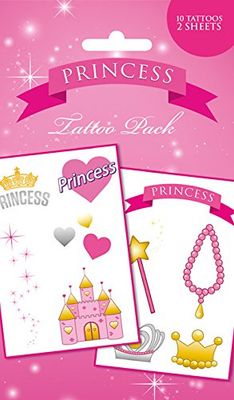 GB Eye "Princess Girls" tijdelijke tatoeage-set, verschillende kleuren