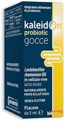 KaleidOn probiotic gocce - Integratore alimentare a base di Lactobacillus rhamnosus GG che favorisce l'equilbrio della flora intestinale, Flacone da 5 ml