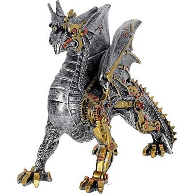 Nemesis Now Dracus Machina statyett 29 cm silver