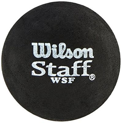 Wilson Staff Squash Balls Slow (Beginners), Black (Yellow Dot), Pack of 2