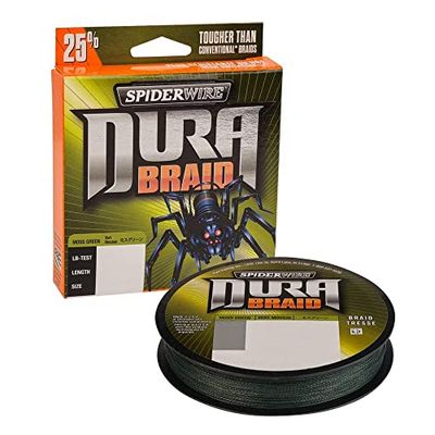 SPIDERWIRE Durabraid Bobine de Ligne de pêche Unisexe, Vert Mousse, 65lb-300yd