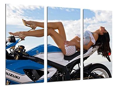 Quadro fotográfico mota sexy tamanho total: 97 x 62 cm XXL
