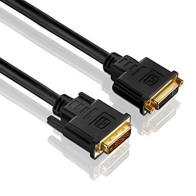 PureLink PI4300-030 Dual Link DVI-verlengkabel (WUXGA (1920x1200)), DVI-D-aansluiting (24+1) op DVI-D-stekker (24+1), gecertificeerd, 3,00m, zwart