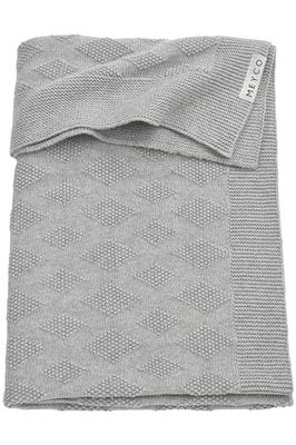 Meyco Couverture pour bébé - Gris Diamant mélangé - 100 x 150 cm - Paquet Individuel