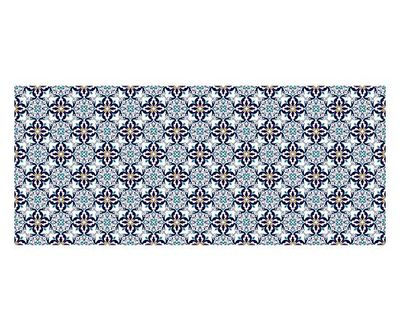 Passatoia da cucina, 100% Made in Italy, Tappeto antimacchia con stampa digitale, Runner antiscivolo e lavabile, Modello Hangzhou, cm 240x52