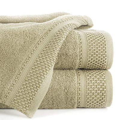Eurofirany Carlo - Juego de Toallas de baño (3 Unidades, 70 x 140 cm, absorbentes, 100% algodón, 580 g/m, 3 y 6 Unidades), Color Beige
