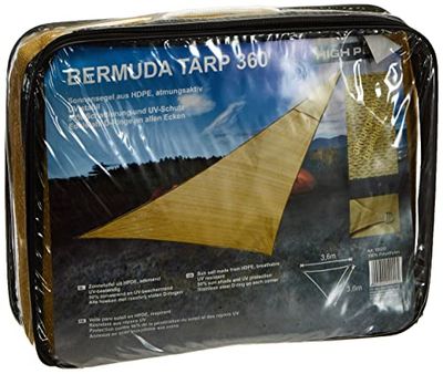 High Peak Bermuda Tarp Parasol, Unisex, Negro (Arena), 360 x 360 x 360 cm