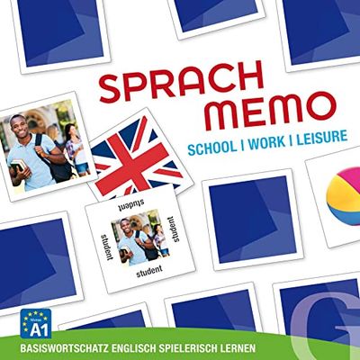 SPRACHMEMO School / Work / Leisure: Basiswortschatz Englisch spielerisch lernen / Sprachspiel