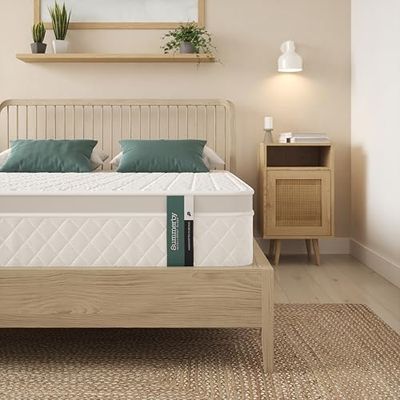 Summerby Sleep ' Nr5. Sprężyna kieszonkowa i pianka z pamięcią materac "Climate Control" | Podwójny: 137 cm x 190 cm