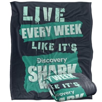 SHARK WEEK: TELEVISION SERIES Silky Touch Super Soft Throw Blanket 152 x 127 cm