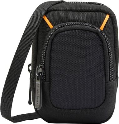 Amazon Basics - Medium Compact Digital Camera Case with Internal Padding for 4.3 x 2.5 x 0.9 Inch Cameras, Solid - Black