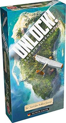 Asmodee, Unlock! - The Island of Doctor Goorse, Family Game, Puzzle Game, 2-6 Players, From 10+ Years, 60+ Minutes, German