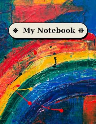 "Splash Canvas" Notebook: A4, 200 lined pages