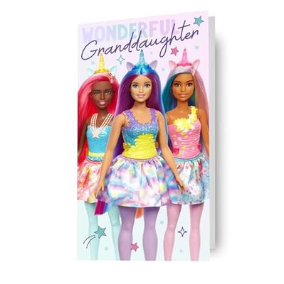 barbie, kleindochter, verjaardagskaart
