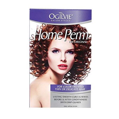 Ogilvie Kit de permanente The Original Home Perm - Pour cheveux colorés - Boucles et ondulations de longue durée