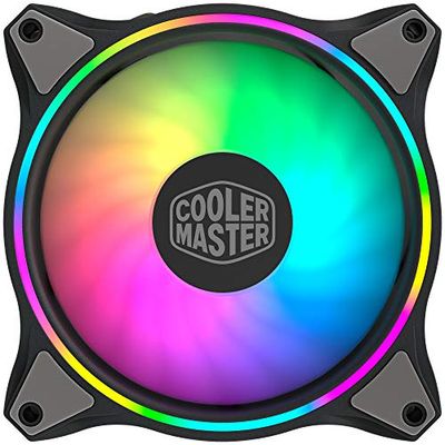Cooler Master MasterFan MF120 Halo ARGB - Dubbele ringverlichting met adresseerbare RGB, case fan & koeling - Hybride ventilatorbladontwerp - Vastloop sensor en trillingsdempend frame - 120 mm