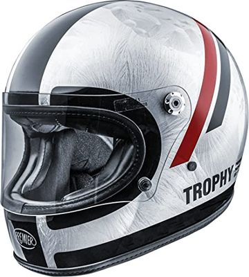 Premier APINTTROFIBDRD000M motorhelm, uniseks, volwassenen, Platinum Edition DR DO92, M