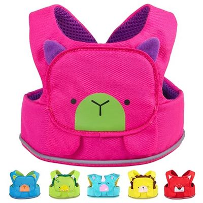 Trunki ToddlePak - Fuss Free Baby Walking Reins and Toddler Safety Harness – Betsy Bear (Pink)