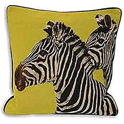 Paoletti Dupla Zebra Velvet capa de amortecedor de fio, cal, 45 x 45 cm