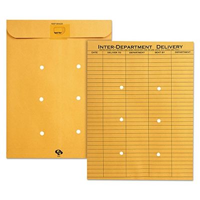 Quality Park, QUA63664, Preprinted Inter-Department Envelopes, 100 / Box, Light Brown