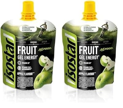 Isostar Actifood Sabor Manzana, 90 g (Paquete de 2)